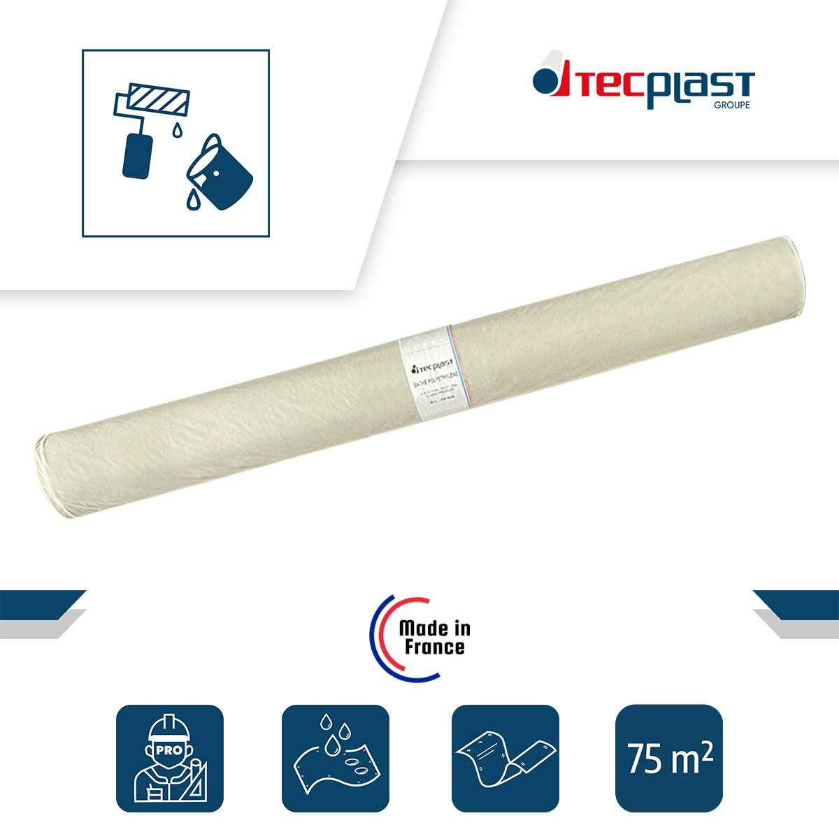 Teli Copritutto Con Nastro Carta - 4 Rotoli | Impermeabile E Antiaderente | Per Pittura E Lavori - Foto 9