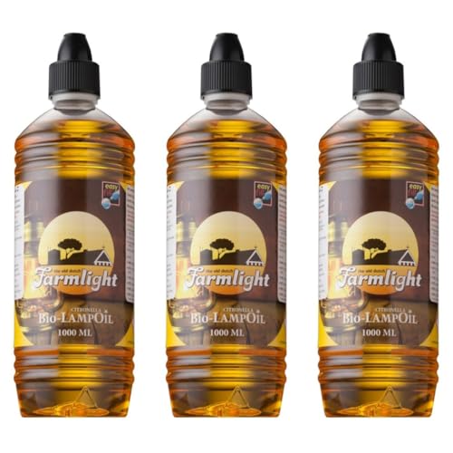 HORECA CANDLES Huile de Lampe Bio à la Citronnelle – 3x1L – pour Lampes à Huile, Torches de Jardin & Lanternes – Parfum Naturel & Longue Durée