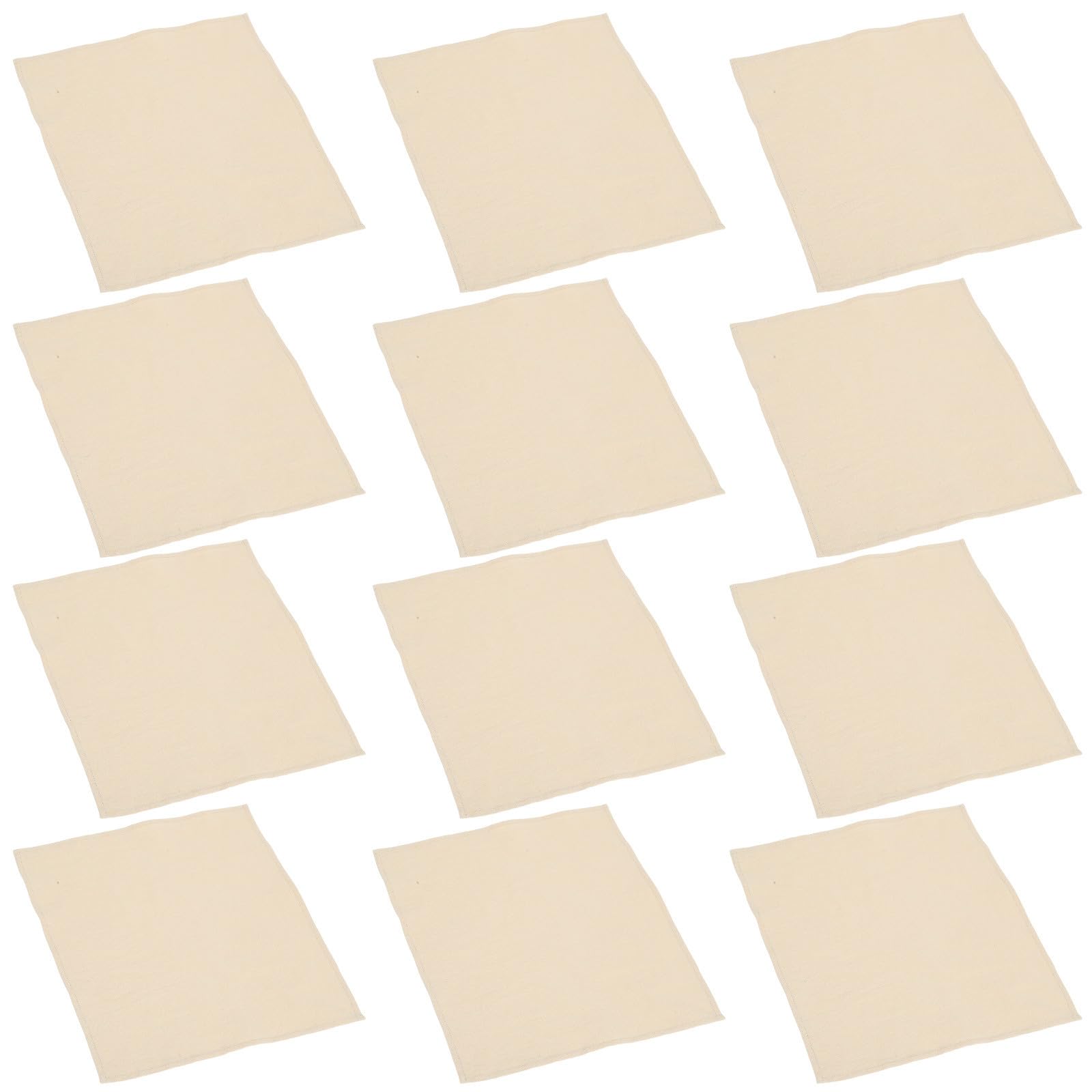 Servilletas de algodón suave beige 40cm para una mesa elegante