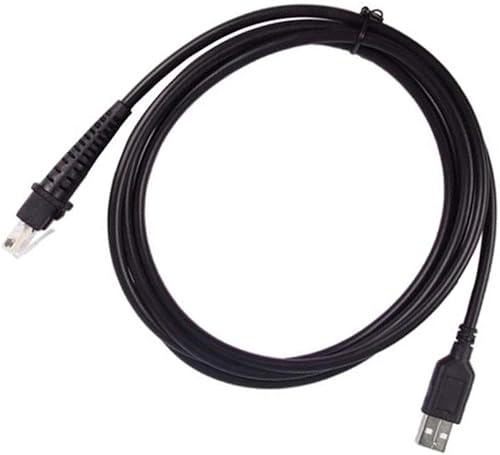 Miniatura 2 de Cable USB para escáner de código de barras Datalogic Datalogic D100 GD4130 QD2130 GD4430 QW2120 QD2100 6 pies recto