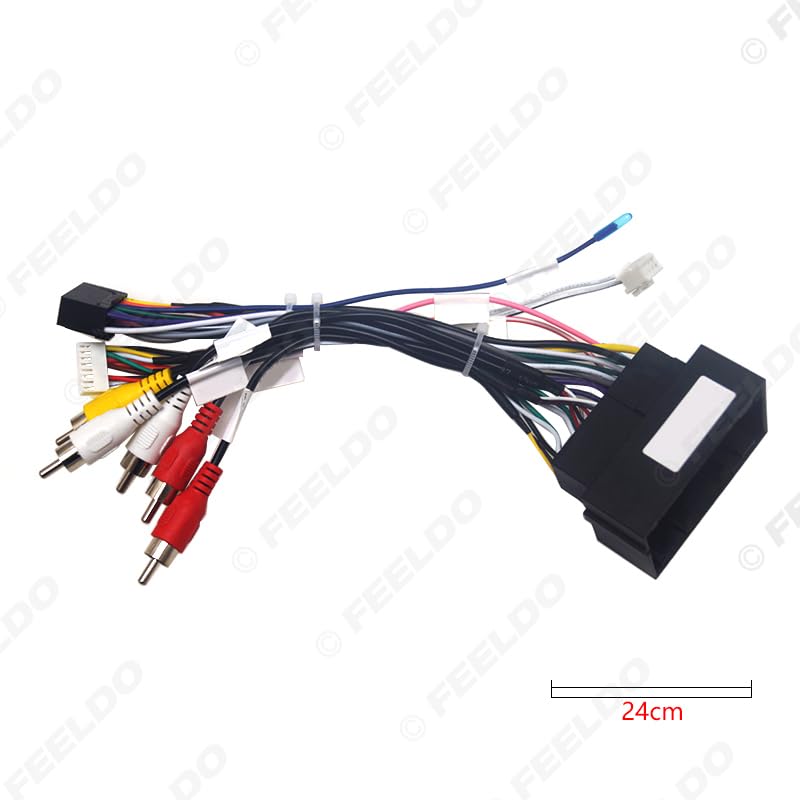 Car 16pin for Audio Wiring Harness with Canbus Box for Fiat mobi/Toro Aftermarket Stereo Installation Wire Adapter - (Color Name: Harness CANBUS Box)