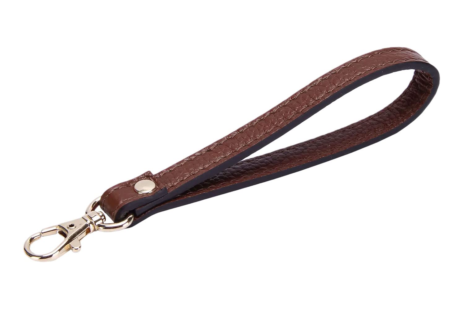 VanEnjoy Genuine Leather Keychain Wristlet Keychain Strap for Wallet Purse Clutch Cellphone Wristlet Key(Coffee)