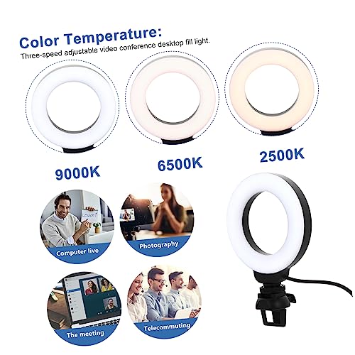 Iluminación de vídeo con clip OSALADI para eliminar sombras del rostro 6