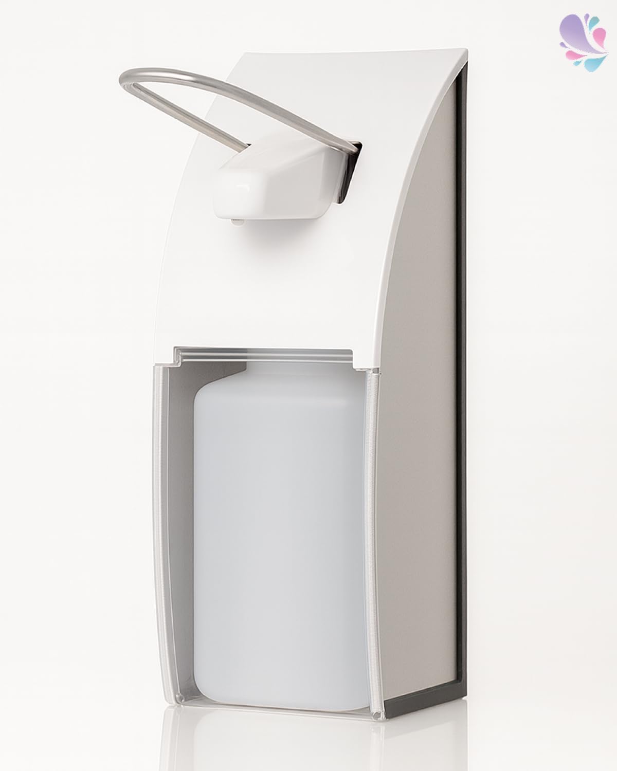 FIX Armhebelspender Kunststoff, 500 ml, Weiß-Transparent