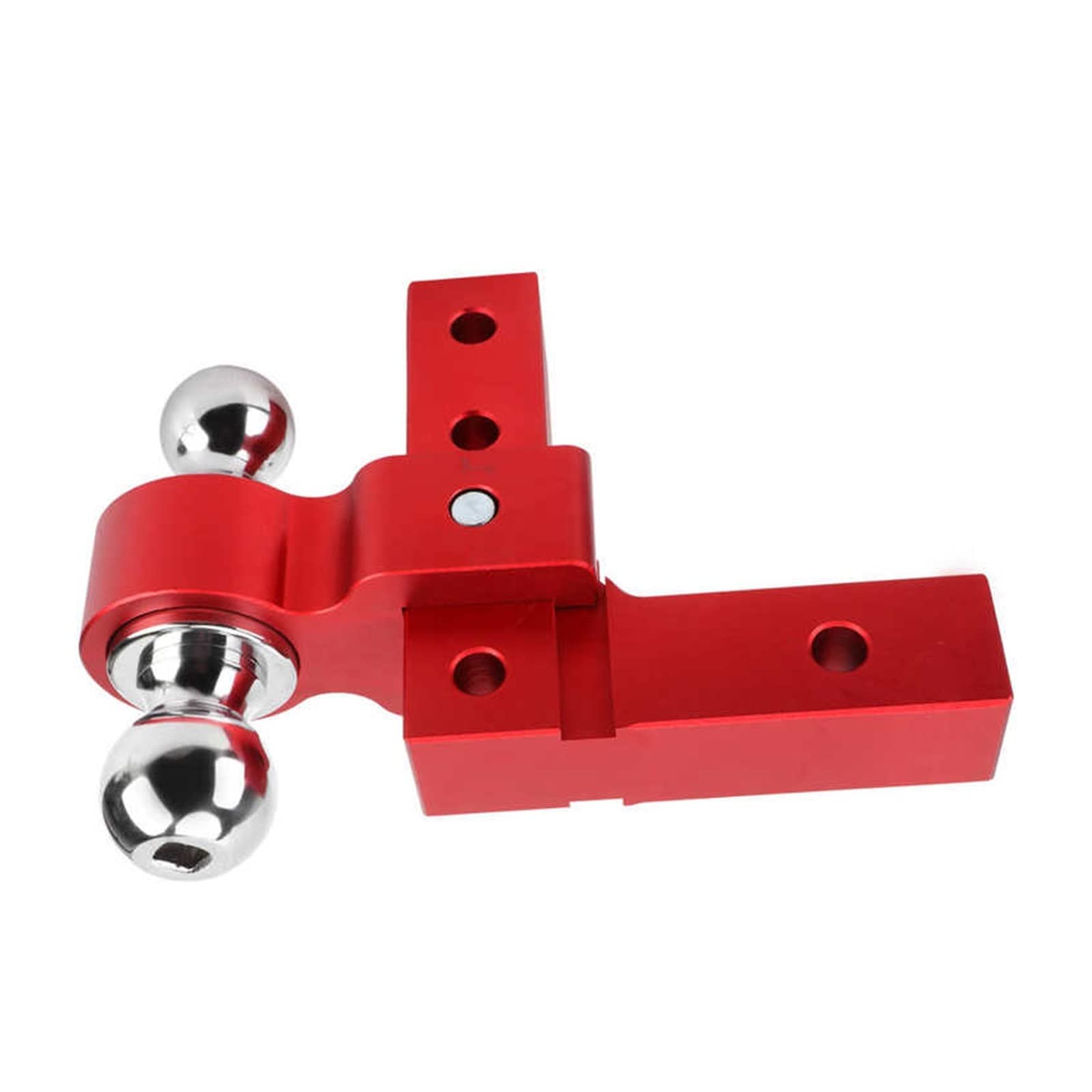 PortablPractical Trailer Hitch Shape Trailer Hitch Ball Mount Tow Trailer Hitch Aluminium (kolor: czerwony)