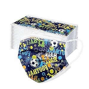 50PCS Kids Disposable Face Protective Equipment Breathable Comfy 3 Ply Protective Cute Butterfly Dinosaur Mouth Covering, Zzb – 50 Pieces, One Size