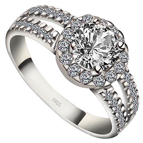 Preisvergleich Produktbild Meixao - 925 Sterlingsilber Sterling-Silber 925 zirkonia