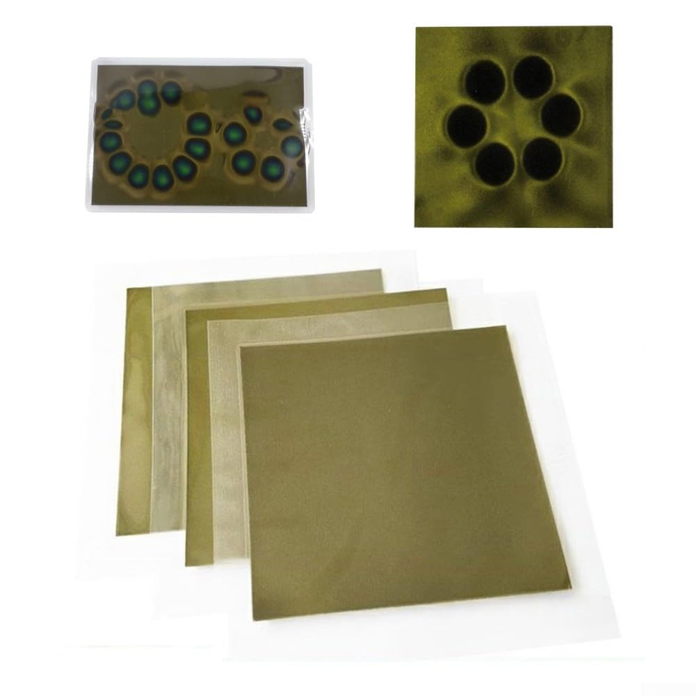 Magnetflux-Betrachtungsfolie 10,2x10,2cm – Zeigt Magnetfeldmuster, Wiederverwendbar, Für Unterricht & Experimente
