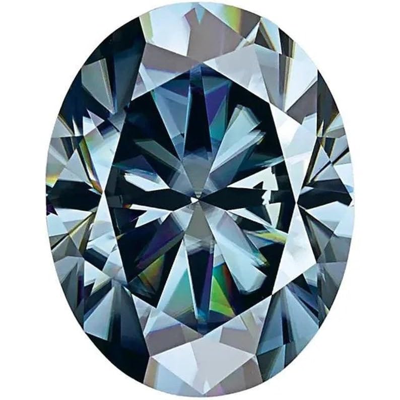 Moissanite ovale 6x4mm pour création de bijoux DIY GH_NAT_10810 - 2