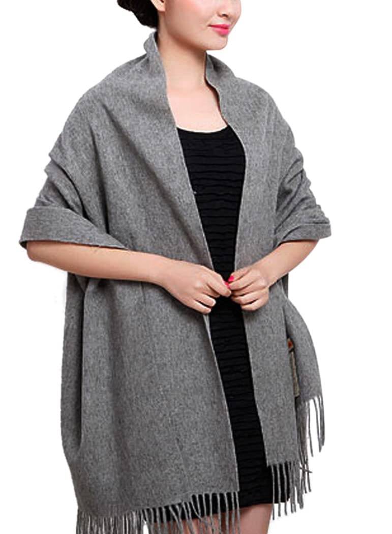Wool Shawl Large Thick Pashmina Travel Blanket Scarf