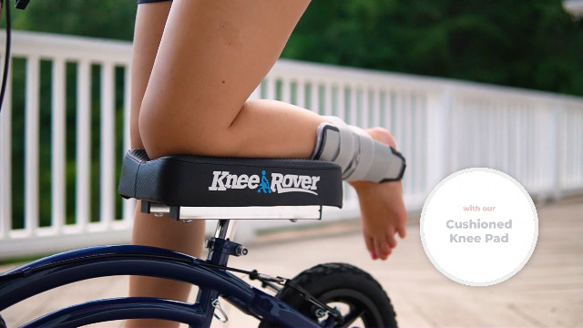 KneeRover Steerable Knee Scooter Knee Walker Heavy Duty Crutches