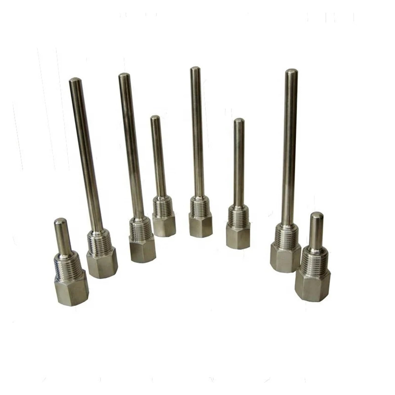 1 pozzetto termometrico for indicatore di temperatura involucro termometro bimetallico 304ss(150mm)