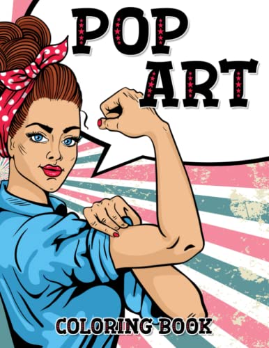 Pop Art Coloring Book : Coloring book for adults, Pin-Up Coloring Book For Grown Ups And Teens: Comic Style Coloring Book For Stress And Relaxation 8.5" x 11" size, 50 Coloring Pages image 2