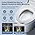 Bazyths Smart Bidet Toilet with Foam Shield, Auto Open/Close Lid, Built-in Tank, Foot Sensor Flush, Warm Dryer, Heated Seat, Self Cleaning, Elongated Comfort Height One-Piece Design (ZYS1)