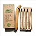 Bamboo Toothbrush, Recyclable Toothbrushes, Biodegradable, Eco Friendly, Vegan, Wood, Plastic Free, Charcoal Infused BPA Free Bristles, Teeth Whitening- Pack of 4