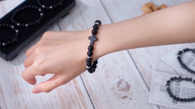 Pulsera ajustable religiosa para papá Tondiamo miniatura 7