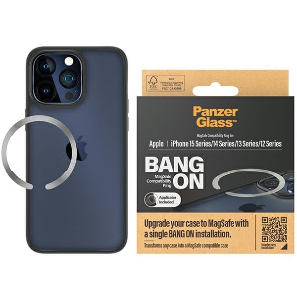 PanzerGlass MagSafe compatibility ring for iP12 13 14 and 2023 coque de protection pour téléphones portables Housse