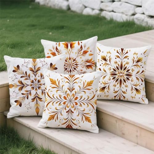 Housse coussin haut de gamme 70x70cm imprimé double face chic - 4
