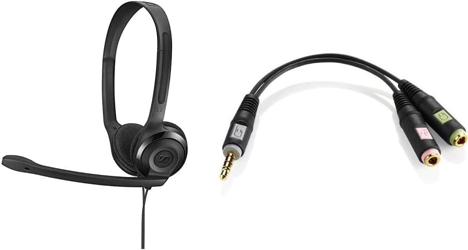 Sennheiser Consumer Audio 504195 Headset - Wired & PCV 05 Combo Audio Adapter