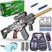 Toy Gun Automatic Sniper Rifle with Lanyard, Electric Realistic Toy Foam Blasters- 200 Darts, Tactical Vest Set, Scope and 2 Clips, Cool Toys for Kids Ages 8-12, Birthday Xmas Gifts for Boys