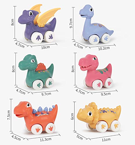 Dinosaurier-Autospielzeug, 6 Dino-Autospielzeug zum Zurückziehen für Jungen und Mädchen 1 2 3 4 5 6 Jahre… – Bild 8