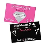 Truth or Dare Bachelorette Party Game for Adults - Premium Quality Bar Game for Girls Night Out - Cute Bachelorette Party Decorations, Gift and Supplies