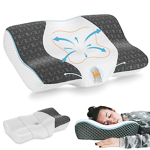 BALITTA Orthopädisches Nackenkissen Aus Memory Foam – Ergonomisch Für Alle Schlafpositionen | 2 Höhen