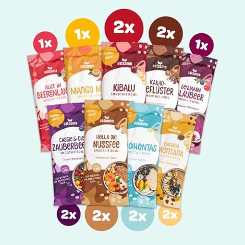 OATSOME® Smoothie Bowls Probierpaket | 15x50g Portionsbeutel | 100% Natürlich, Vegan & Ohne Zuckerzusatz Cover