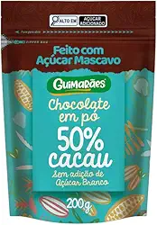 Chocolate em Pó 50% Cacau com Açucar Mascavo 200g