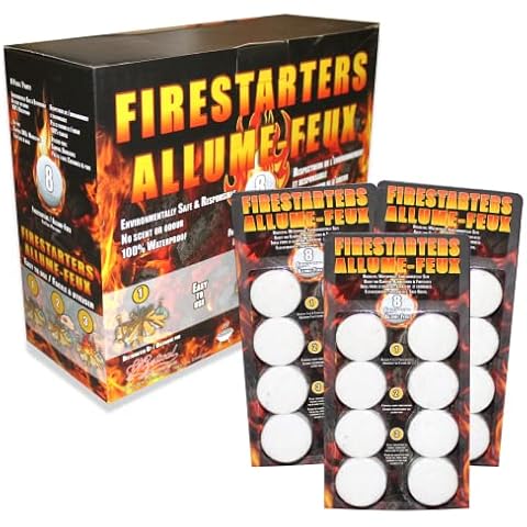 Mystical Fire Starters for Fireplace & Campfires Fire Pit Wood & Pellet Stoves Quick Natural Firestarter Environmentally Friendly Waterproof & Odorless Safe & Easy Indoor/Outdoor 18 Pack / 8 pcs Cover