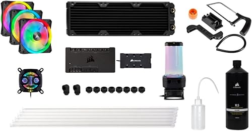 Corsair Hydro X Series XH305i - Kit de refrigeración de agua de línea dura conincl XC7 bloque de agua de CPU radiador XR5 de 14173in res de bomba