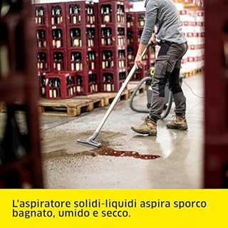 Kärcher aspiratore solidi-liquidi NT 30/1 Ap Te L, 1380 W, filtro plissettato piatto, contenitore: 30 l, tubo di aspirazione: 2,5 m, ugello pavimento (300 mm), bocchetta fessure, presa elettroutensile