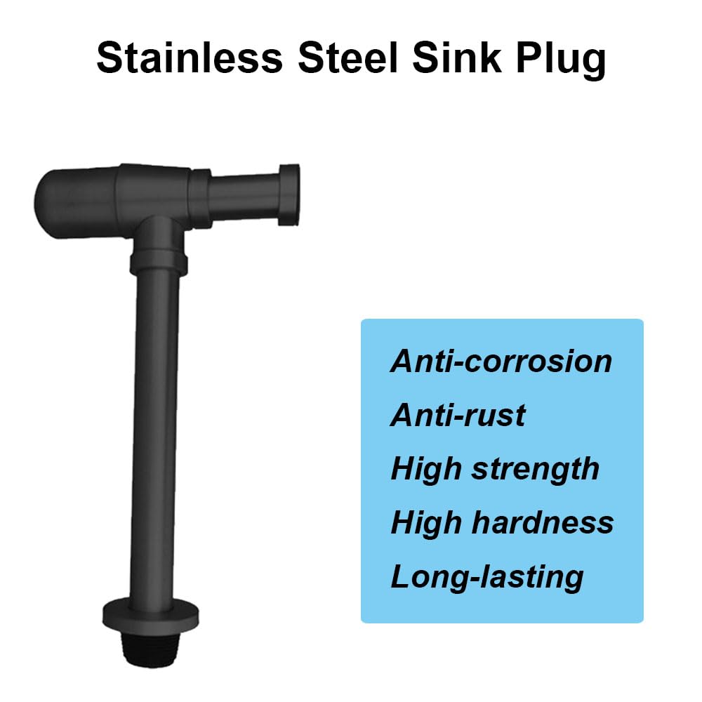 Siphon rond en forme de P, en acier inoxydable, pour lavabo de salle de bain, évier, bonde de vidange, kit de siphon P pour évier, or brossé