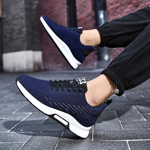 Image of BMINFEE Men's Invisible Height Increasing Elevator Shoes Lightweight Sport Shoes Height-Boosting Breathable Lace up Sneakers 2.4 Inches