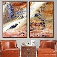 2 Piece Framed Canvas Wall Art Natural Abstract Canvas Prints Home Artwork Decoration for Living Room,Bedroom - 16