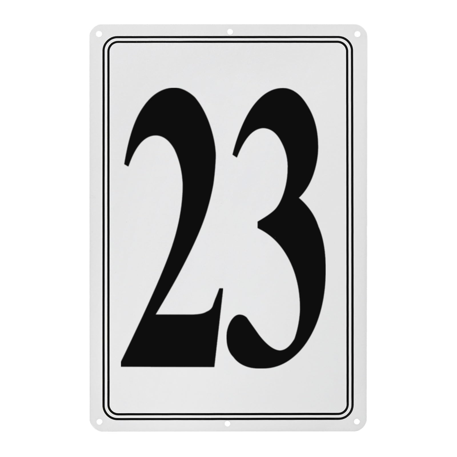 M METERXITY Aluminum Number Sign 23, 11.8 Inch House Numbers and Metal Letters, Parking Spot Letter Signs