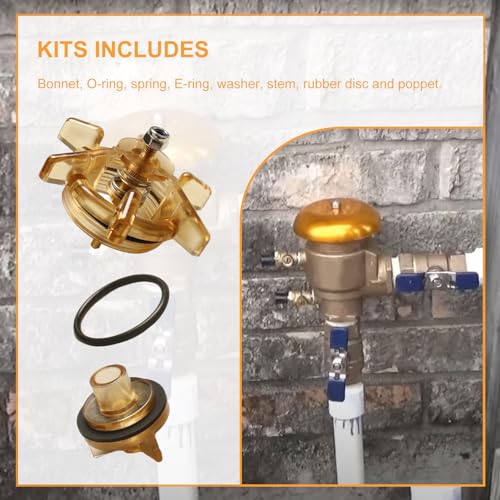 Image of Bonnet & Poppet Assembly Repair Kit 905-211 for 765 1 /2 inch-3 /4 inch Backflow Preventer and Vacuum Breaker Repair fits PVB Model 765CBV & 765DBV Replacement Parts (2024 Upgrade)