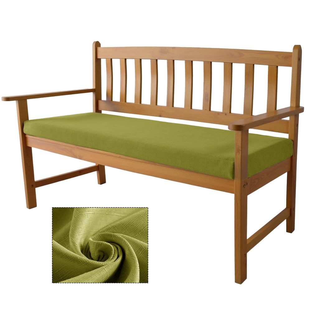 Coussin de banc d'extérieur antidérapant résistant lavable en vert