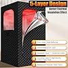 iTHERAU Portable Steam Sauna Box for Home, Indoor Personal Infra.red Saunas Spa Tent Full Body at Home for Relaxation with Light, 3L Steamer, Folding Chair, 15 Levels