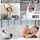 Wecker mit Projektion Radiowecker-Digitaler Projektionswecker mit USB-Anschluss, 7.5’’ großes Spiegel-LED-Display,Snooze Dual-Alarm,FM Radio,4 Displayhelligkeit mit automatische Dimmfunktion (Schwarz)