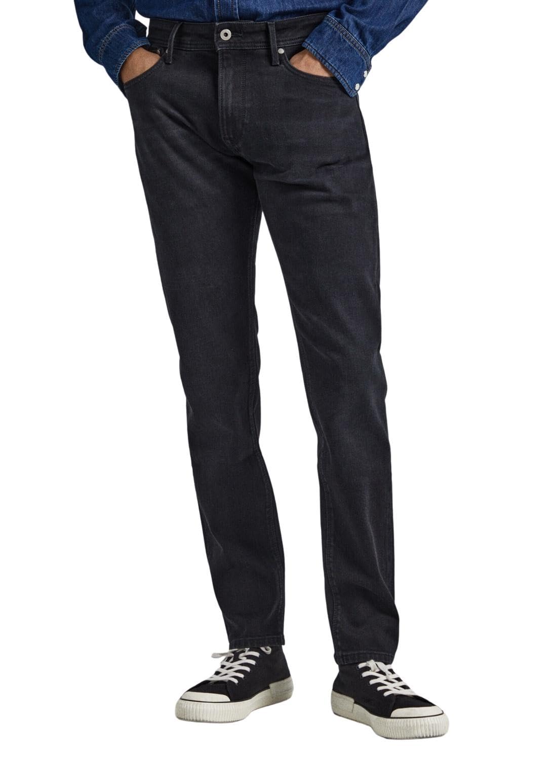 Pepe Jeans Men's Stanley, Black (Denim-XF1), 29W / 32L