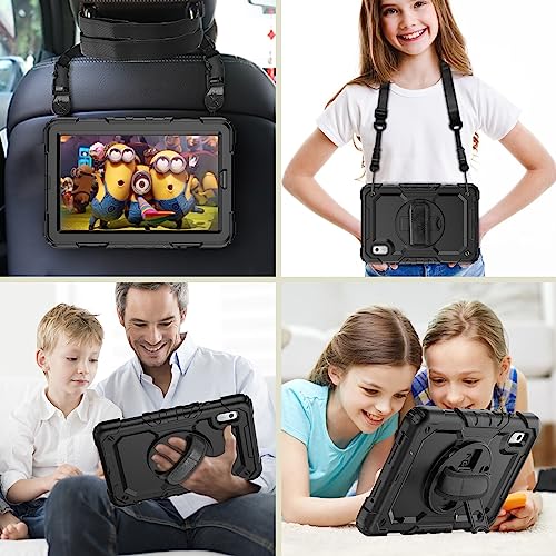 SIBEITU Case Compatible with Lenovo Tab M9 TB-310FU 2023 with Screen Protector Pen Holder, 9.0 Inch Three Layer Drop-Proof Protection Case with 360°Rotating Stand &Strap for Lenovo Tab M9