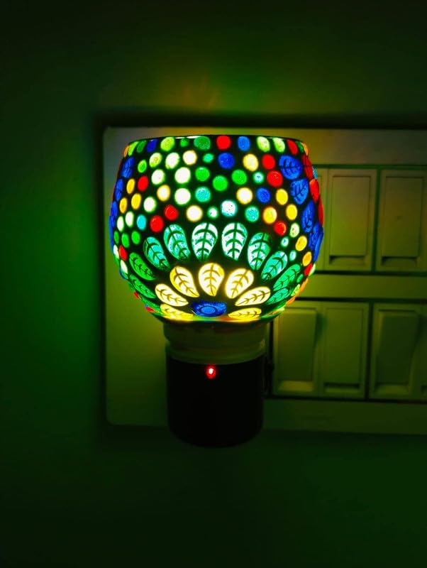 SHREE HANS CREATION | Kapur Dani Electrical Camphor Diffuser. Glass Kapoor Dhani Aroma Diffuser & Essential Oil Diffuser with On Off Switch to Toggle Between Burner & Night Lamp (B0CD27P7R5) Amazon Price History, Amazon Price Tracker