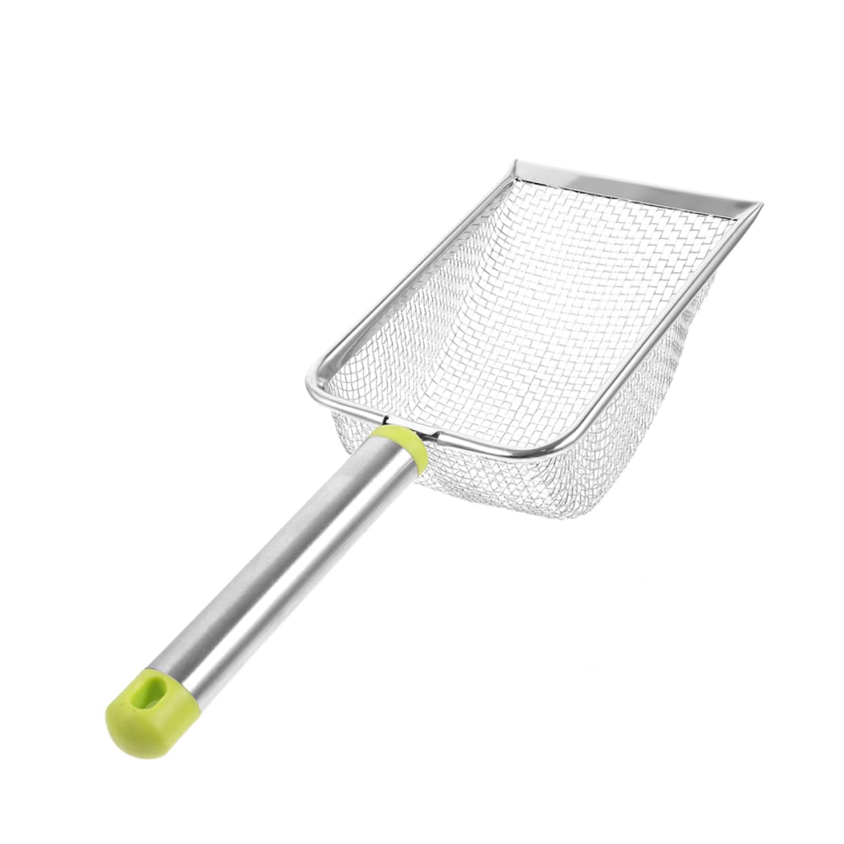 COLLBATH 5pièces Râteau à Litière Acier Inoxydable Non Adhésif pour Chat Outil De Nettoyage Pratique avec Large Ouverture pour Ramassage des Déjections Félines