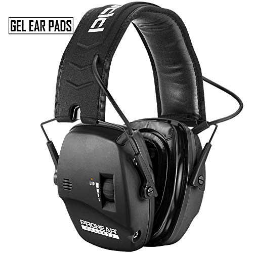 PROHEAR 036 Digital Electronic Shooting Ear Protection Muffs with Gel Ear Pads, Hunting