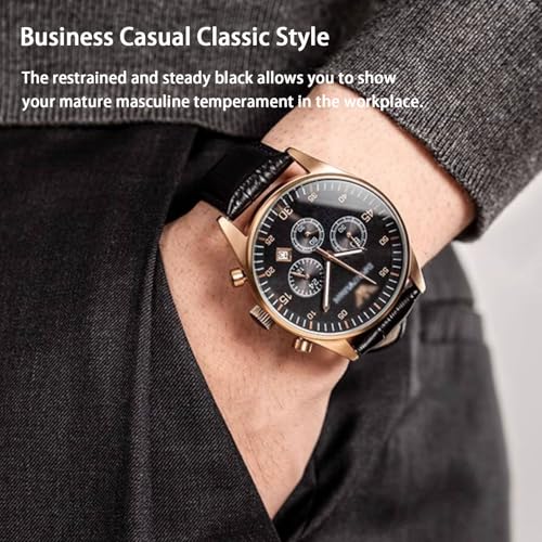 Image of Quick Release Genuine Leather Deployment Watch Band Italian Alligator Grain Embossed Calfskin Leather 14mm to 24mm Luxury Business Casual Universal Replacement Strap Men Women