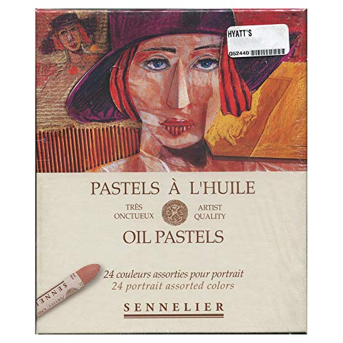 Amazon.co.jp: Sennelier Oil Pastels Set of 24 Portrait Colors by