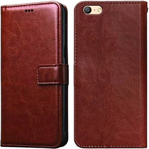 JACKRO VIVO Y53/1606 Brown Color Leather Finish Flip Case Cover - TPU Inside with Card Pockets | Wallet Stand | Magnetic Closure | Flip Cover (B0DC46NL87) Amazon Price History, Amazon Price Tracker