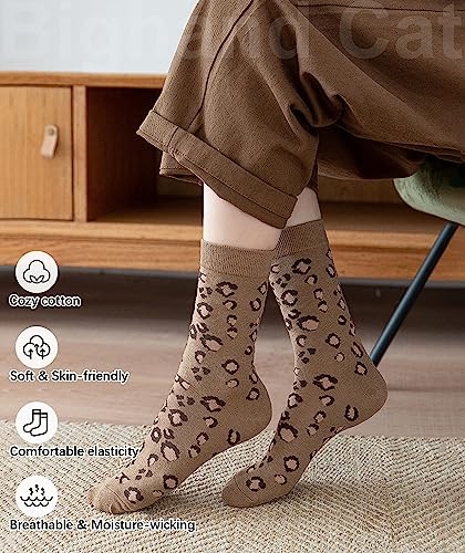 Image of IIG Women's Fashion Cute Cotton Socks Novelty Funny Above Ankle Crew Socks Holiday Gifts for Women 4 /5 Pairs