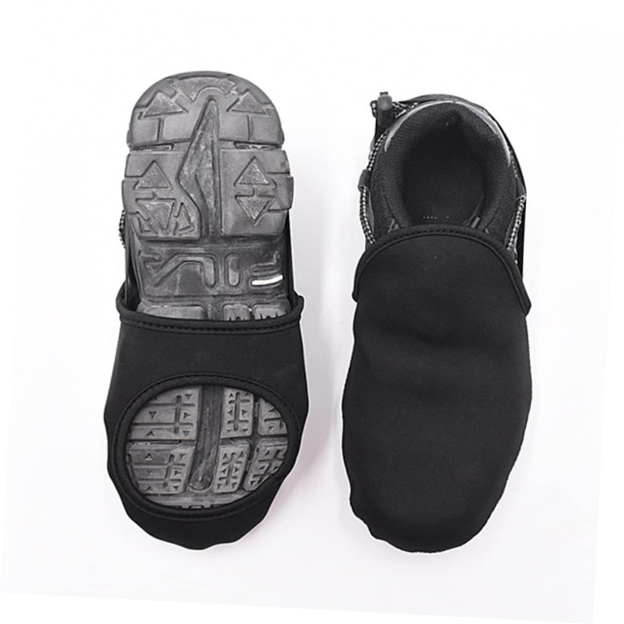 Toyvian Überschuhe für Fahrradschuhe hoch Knöchel Beschützer gepolstert Abdeckung elastikband elastischer guertel gegen Feuchtigkeit Überschuhe reiten Schuhe Decken Gummiband Black